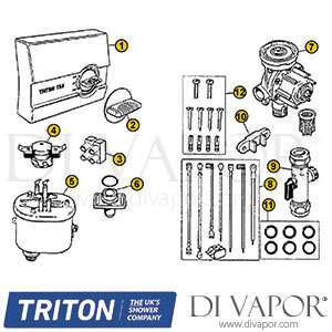 Triton T50 Electric Shower Spare Parts - TR DV 763