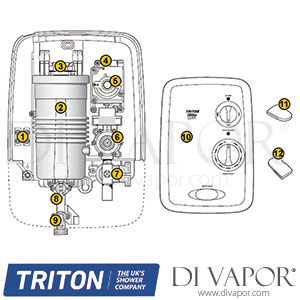 Triton T80si Extra Shower Spare Parts - TR DV 765