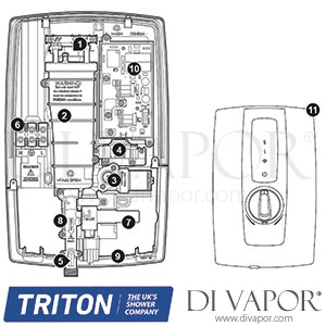 Triton Touch 9.5 kW Electric Shower Spare Parts - TR DV 770