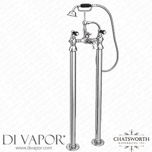 Chatsworth 1928 Traditional Black Lever Freestanding Bath Shower Mixer Tap - TRAD011D-BLK-FS Spare Parts