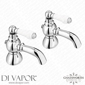 TRAD020D Chatsworth 1928 Traditional White Lever Pillar Bath Tap Spare Parts