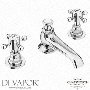 Chatsworth 1928 Traditional 3TH Crosshead Basin Mixer Tap + Waste - TRAD021D Spare Parts