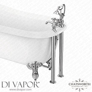 Chatsworth 1928 Traditional Bath Shower Mixer Tap with Adjustable Shrouds for Roll Top Baths - TRAD03D-STPWS01 Spare Parts