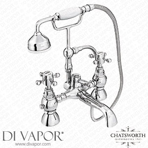 Chatsworth 1928 Traditional Crosshead Bath Shower Mixer Tap with Shower Kit - TRAD03D Spare Parts