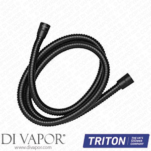 Triton 1.5M Anti-Twist Shower Hose In Matt Black - TRHSE Spare Parts