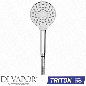 Triton Michelle Push Button Three Spray Shower Handset In Chrome - TRISHE05 Spare Parts