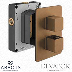 Abacus TSEZ-92-2872 Plan Two Outlet Square Thermostatic Shower Valve Spare Parts