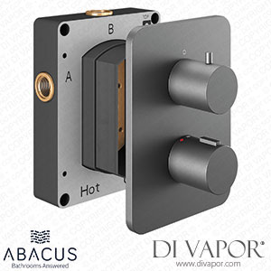 Abacus EZ Box 2.0 Thermostatic Shower Valve 2 Outlet 2 Round Handles TSEZ-92-8662 Spare Parts