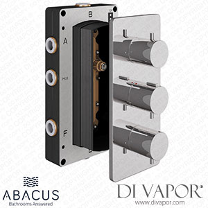 Abacus TSEZ-93-0263 Three Outlet Three Handle Round Thermostatic Shower Valve Spare Parts