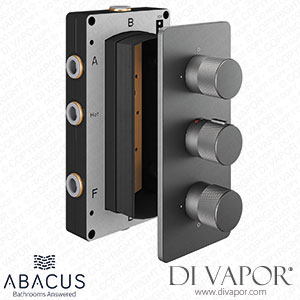 Abacus TSEZ-93-8693 Iso Pro Three Outlet Three Handle Thermostatic Shower Valve Spare Parts