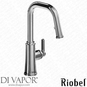 Riobel TTSQ101 Trattoria Single Lever Kitchen Mixer with Pull Down Spray and Square Shaped Spout Spare Parts