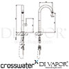 Crosswater TU714DC Diagram