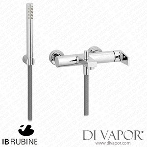 IB Rubinetti TW250CC Twitter Wall Mounted Bath Filler Complete with Shower Kit Spare Parts