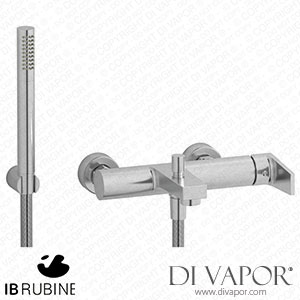 IB Rubinetti TW250SS Twitter Wall Mounted Bath Filler Complete with Shower Kit Spare Parts