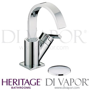 Heritage Zaar 1 Taphole Basin Mixer Clicker Waste Spare Parts