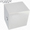 Kartell KVIT & Plan (K-VIT) Shower Valve Square Chrome Flow Control Handle - U667H Compatible Spare