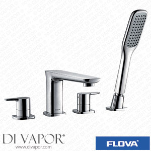 Flova UR4HBSM Urban 4-Hole Deck Mounted Bath and Shower Mixer with Shower Set Spare Parts