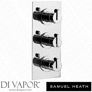 Samuel Heath V102-T-CP Trim Set for V135-Is Thermostatic Valve - 2 Separate Flow Controls Spare Parts