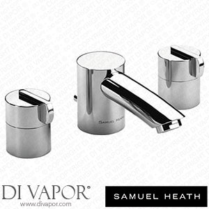 Samuel Heath V115-CP 3 Hole Basin Filler with Pop-Up Waste 125Mm Spout Length Spare Parts