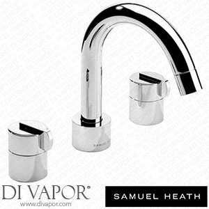 Samuel Heath V116-CP 3 Hole Basin Filler with Swivel Spout and Pop-Up Waste Spare Parts