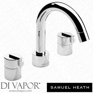 Samuel Heath V116-NP-CP 3 Hole Basin Filler without Swivel Spout and Pop-Up Waste Spare Parts