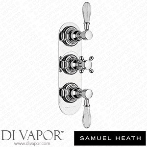 Samuel Heath V202-TGC-CP Trim Set for V135-Is Thermostatic Valve - 2 Separate Flow Controls Spare Parts