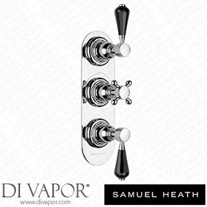 Samuel Heath V202-TSB-CP Trim Set for V135-Is Thermostatic Valve - 2 Separate Flow Controls Spare Parts