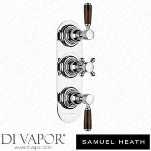 Samuel Heath V202-TW-CP Trim Set for V135-Is Thermostatic Valve - 2 Separate Flow Controls Spare Parts