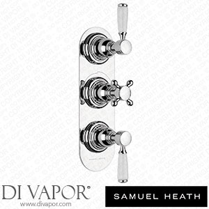 Samuel Heath V203-TC-CP Trim Set for V132-Is Thermostatic Valve - 2 Way Diverter with Flow Control for 3Rd Outlet Spare Parts