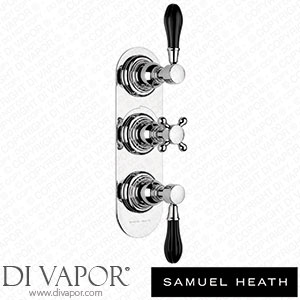 Samuel Heath V203-TGB-CP Trim Set for V132-Is Thermostatic Valve - 2 Way Diverter with Flow Control for 3Rd Outlet Spare Parts