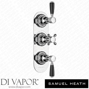 Samuel Heath V203-TGBC-CP Trim Set for V132-Is Thermostatic Valve - 2 Way Diverter with Flow Control for 3Rd Outlet Spare Parts