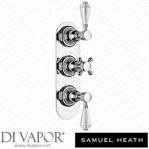 Samuel Heath V203-TSC-CP Trim Set for V132-Is Thermostatic Valve - 2 Way Diverter with Flow Control for 3Rd Outlet Spare Parts