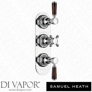 Samuel Heath V203-TW-CP Trim Set for V132-Is Thermostatic Valve - 2 Way Diverter with Flow Control for 3Rd Outlet Spare Parts