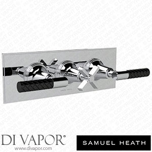 Samuel Heath V602-H-TBCQ-CP Trim Set for V135-Is Thermostatic Valve - 2 Separate Flow Controls Spare Parts