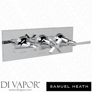 Samuel Heath V602-H-TM-CP Trim Set for V135-Is Thermostatic Valve - 2 Separate Flow Controls Spare Parts