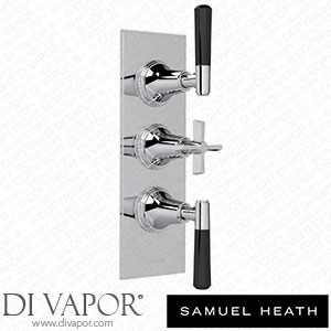 Samuel Heath V602-TBCR-CP Trim Set for V135-Is Thermostatic Valve - 2 Separate Flow Controls Spare Parts