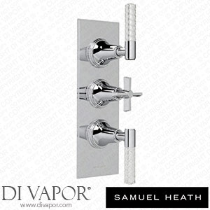 Samuel Heath V602-TCCQ-CP Trim Set for V135-Is Thermostatic Valve - 2 Separate Flow Controls Spare Parts