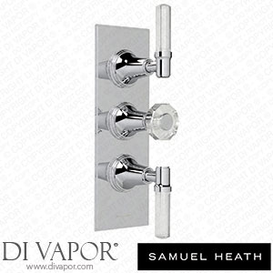 Samuel Heath V602-TL-CP Trim Set for V135-Is Thermostatic Valve - 2 Separate Flow Controls Spare Parts