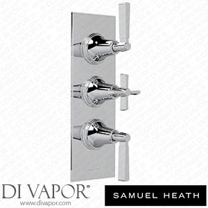 Samuel Heath V602-TM-CP Trim Set for V135-Is Thermostatic Valve - 2 Separate Flow Controls Spare Parts