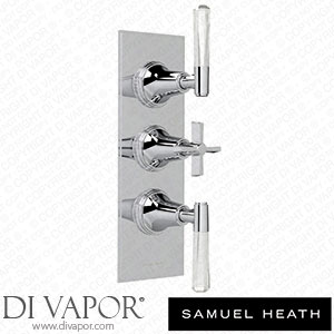 Samuel Heath V603-TCCR-CP Trim Set for V132-Is Thermostatic Valve - 2 Way Diverter with Flow Control for 3Rd Outlet Spare Parts