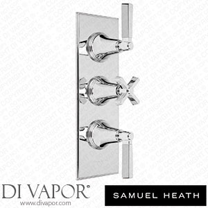 Samuel Heath V603-TM-CP Trim Set for V132-Is Thermostatic Valve - 2 Way Diverter with Flow Control for 3Rd Outlet Spare Parts