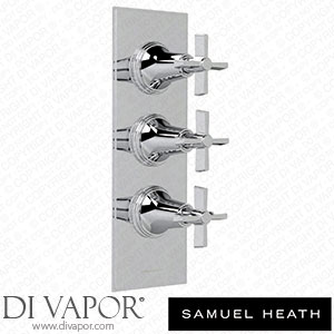 Samuel Heath V603-TX-CP Trim Set for V132-Is Thermostatic Valve - 2 Way Diverter with Flow Control for 3Rd Outlet Spare Parts