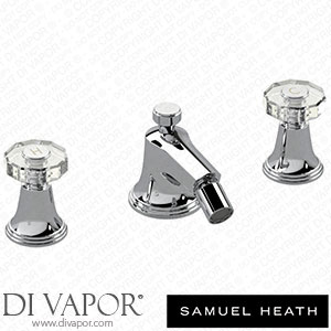 Samuel Heath V6K13D-CP 3 Hole Bidet Filler with Pop-Up Waste Spare Parts