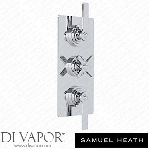 Samuel Heath V702-TLF-CP Trim Set for V135-Is Thermostatic Valve - 2 Separate Flow Controls Spare Parts