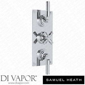 Samuel Heath V702-TLK-CP Trim Set for V135-Is Thermostatic Valve - 2 Separate Flow Controls Spare Parts