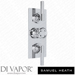 Samuel Heath V702-TLL-CP Trim Set for V135-Is Thermostatic Valve - 2 Separate Flow Controls Spare Parts