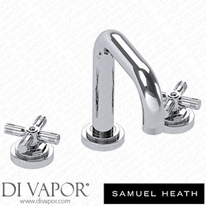 Samuel Heath V7K15XKNP-CP 3 Hole Basin Filler without Pop-Up Waste 198Mm Spout Height Spare Parts