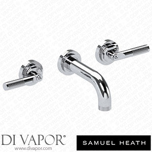 Samuel Heath V7K17-1LK-CP 3 Hole Wall Mounted Basin Filler 140Mm Spout Length Spare Parts