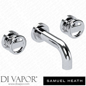 Samuel Heath V7K17-1LW-CP 3 Hole Wall Mounted Basin Filler 140Mm Spout Length Spare Parts