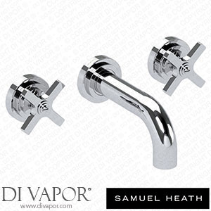 Samuel Heath V7K17-1XF-CP 3 Hole Wall Mounted Basin Filler 140Mm Spout Length Spare Parts